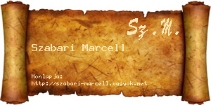 Szabari Marcell névjegykártya